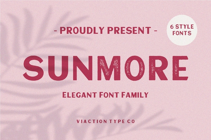 Пример шрифта Sunmore